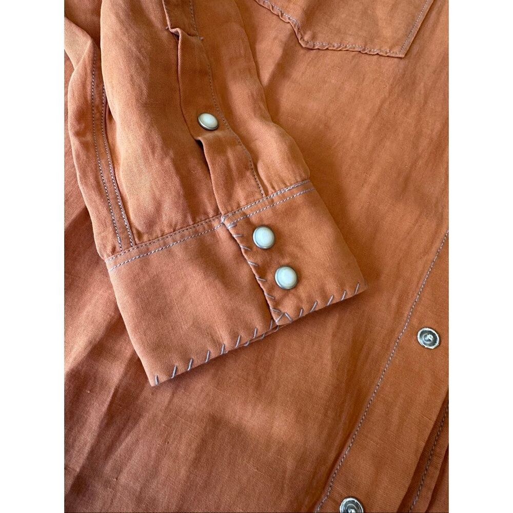 Men’s Ryan Michael embroidered, pearl snap western shirt - Picture 2 of 6